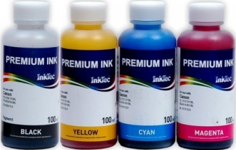 Чернила InkTec пигментные(C2010-100MB) + водорастворимые(C2011-100M), комплект